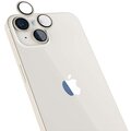 EPICO hliníkové tvrzené sklo na čočky fotoaparátu pro iPhone 14/14 Plus, bílá_1171458169