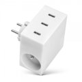 USBEPower HIDE Power Hub charger 3USB/2plugs, bílá_256346793