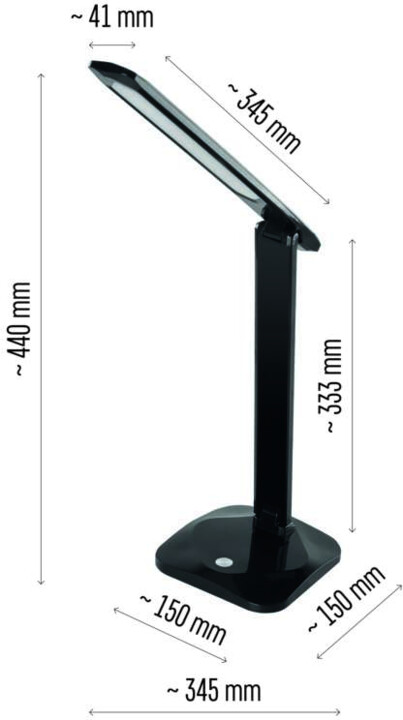 Emos LED stolní lampa CHASE, černá_332262713