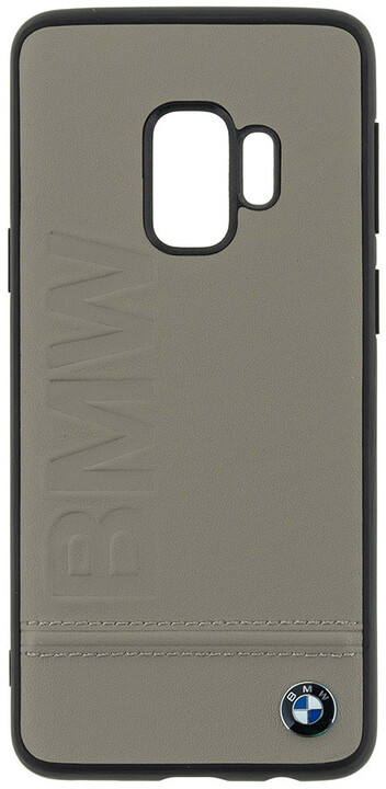 BMW Signature Real Leather Hard Case pro Samsung G960 Galaxy S9 - Taupe_1894871381