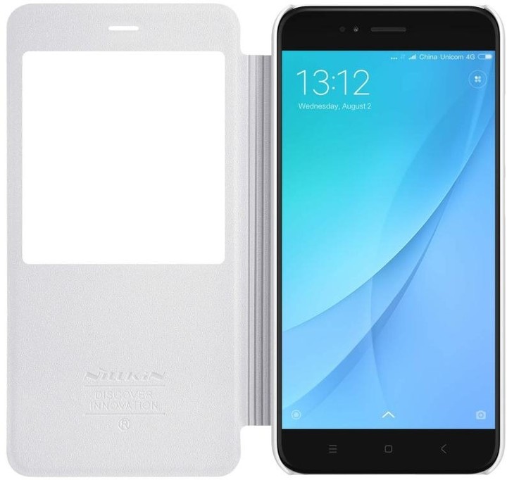 Nillkin Sparkle S-View Pouzdro White pro Xiaomi Mi A1_690190348