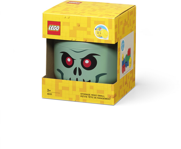 Úložný box LEGO Hlava - zelený kostlivec (S)_381830613