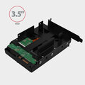 AXAGON RHD-P35, kovový rámeček pro 2x 2.5" HDD/SSD a 1x 3.5" HDD do PCI záslepky