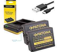 Patona nabíječka Foto Dual Quick Fuji NP-W126 + 2x baterie 1020mAh USB_680639592