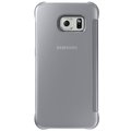 Samsung Clear View EF-ZG925B pouzdro pro Galaxy S6 Edge (G925), stříbrná_56744027