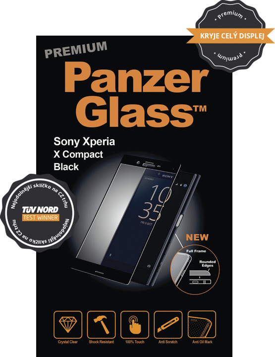 PanzerGlass Premium pro Sony Xperia X Compact, černé_1305463464