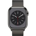 Apple Watch Series 8, Cellular, 41mm, Graphite Stainless Steel, Graphite Milanese Loop_1383795344