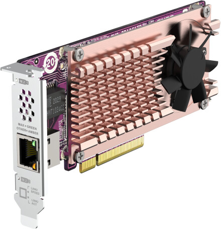 QNAP QM2-2P10G1TB rozšiřující karta pro disky SSD M.2 2280 PCIe, (Gen3 x8)_1346345624