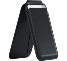 Satechi magnetický stojánek / peněženka Vegan-Leather pro Apple iPhone 12/13/14/15 (všechny modely), černá ST-VLWK