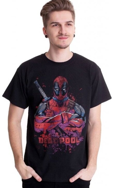 Tričko Marvel: Deadpool - Pose Splat (XXL)_1349437731