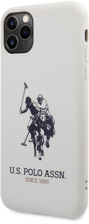 U.S. Polo silikonový kryt Big Horse pro iPhone 11 Pro Max, bílá_92049669
