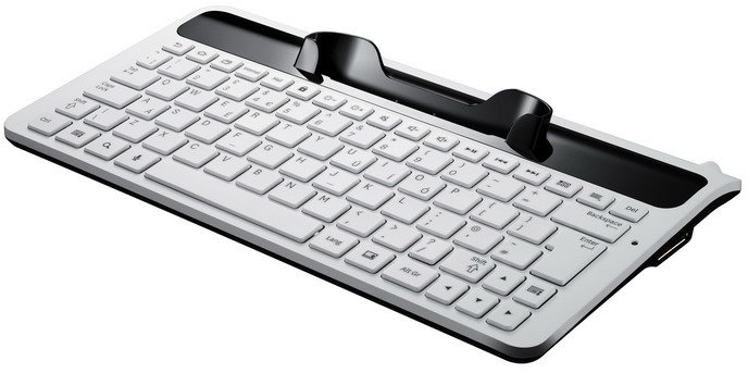 Samsung klávesnice s dokem ECR-K12A pro Galaxy Tab 7.0 Plus (P6200), bílá_2143707065