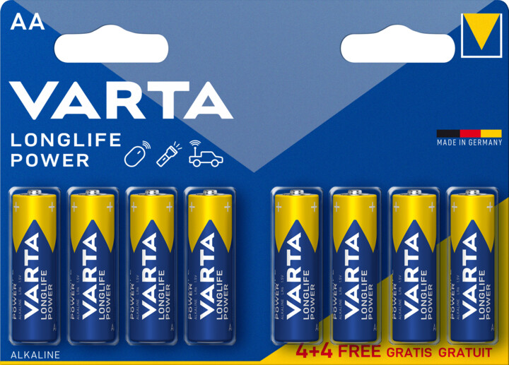 VARTA baterie Longlife Power AA, 4+4ks_87225695