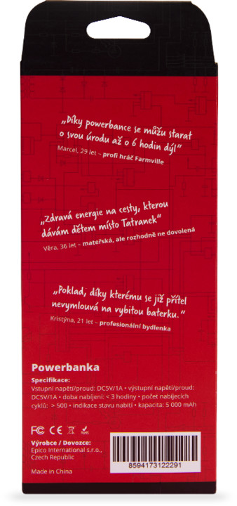 Powerbanka EnerGEEK 5000 mAh, bílá_1589441120