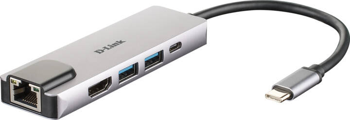 D-Link USB-C Hub 5v1, HDMI/Ethernet, PD_1637997069