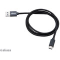 Akasa kabel USB-C 3.1 - USB-A 3.1, M/M, 1m, černá_1770671205