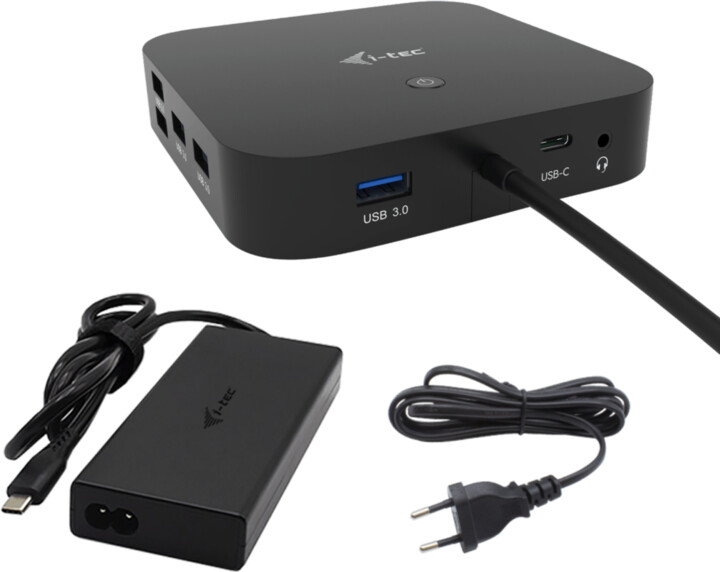 i-tec dokovací stanice USB-C, 3x Display, LAN, PD 100W + i-tec Universal Charger 112 W_748257376