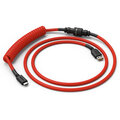 Glorious Coiled Cable, USB-C/USB-A, 1,37m, Crimson Red_1684067246