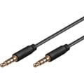 PremiumCord kabel Jack 3.5mm 4 pinový M/M 1m pro Apple iPhone, iPad, iPod