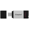 Kingston DataTraveler 80 - 64GB, černá/stříbrná