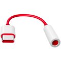 OnePlus adaptér USB-C - 3.5mm Jack, červeno/bílá_704594577