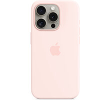 Apple Silikonový kryt s MagSafe pro iPhone 15 Pro, světle růžová_439763876