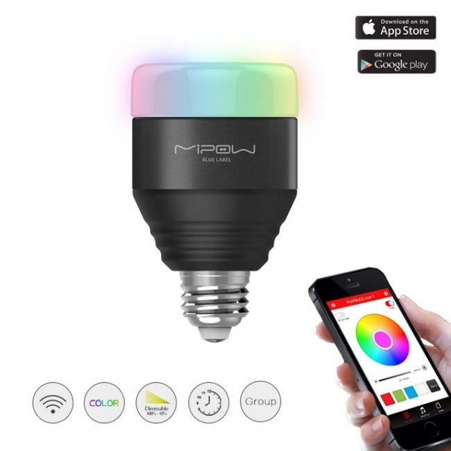MiPow Playbulb Smart chytrá LED Bluetooth žárovka, černá_99808558