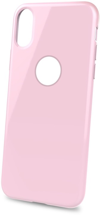 CELLY pouzdro TPU Gelskin pro Apple iPhone Xs Max, růžové_1683784557