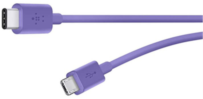 Belkin USB 2.0 USB-C to Micro B, 1,8m, fialový_1663273199