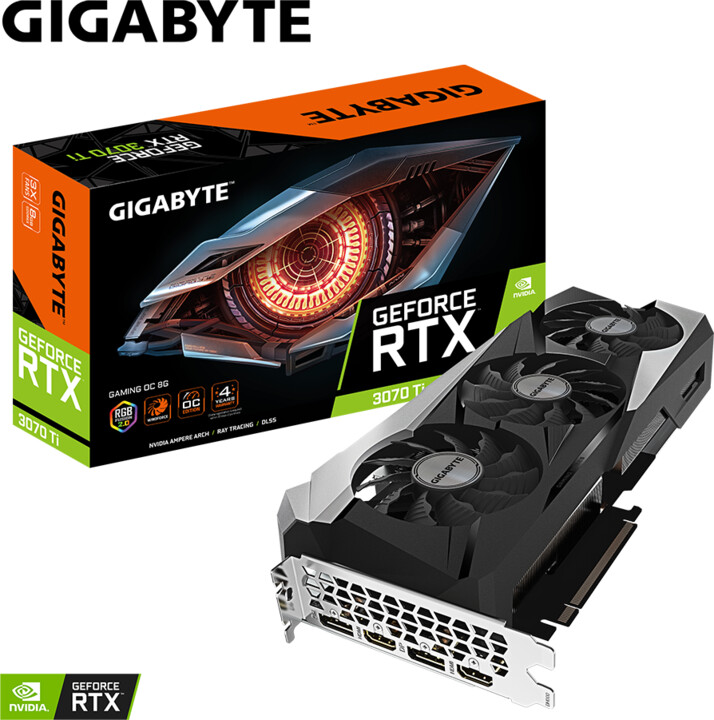 GIGABYTE GeForce RTX 3070 Ti GAMING OC 8G, LHR, 8GB GDDR6X_941470346