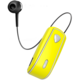 CELLY SNAIL, Bluetooth headset s klipem a navijákem kabelu, žlutá