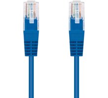 C-TECH kabel UTP, Cat5e, 3m, modrá CB-PP5-3B