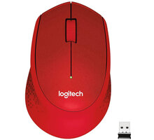 Logitech M330 Silent Plus, červená 910-004911