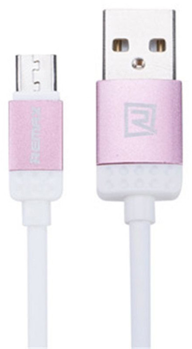 Remax Lovely datový kabel s micro USB, 1m, růžová_976604546
