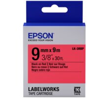 Epson LabelWorks LK-3RBP, páska pro tiskárny etiket, 9mm, 9m, černo-červená C53S653001