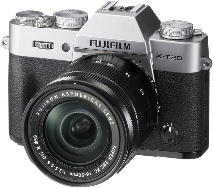 Fujifilm X-T20 + XC 16-50mm + XC 50-230mm, stříbrná_2029352683