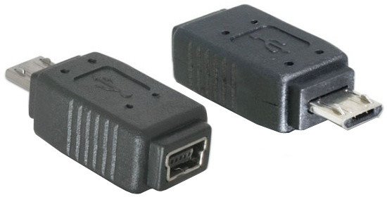 DeLock micro USB B samec na USB mini 5pin samice_77166739