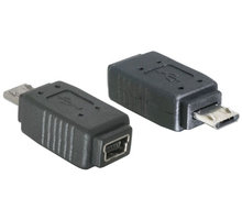 DeLock micro USB B samec na USB mini 5pin samice_77166739