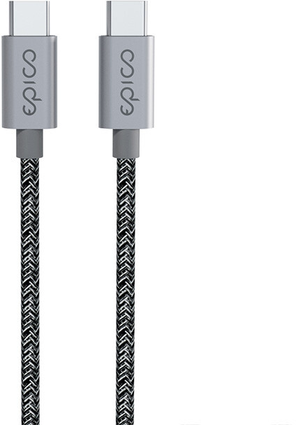 EPICO kabel USB-C, opletený, 240W, 2m, šedá_2048459400