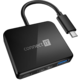 CONNECT IT externí USB-C hub 3v1, 1xUSB-C, 1xUSB 3.2, HDMI 1.4, 4K@30Hz, PD 2.0, 60W, černá O2 TV HBO a Sport Pack na dva měsíce