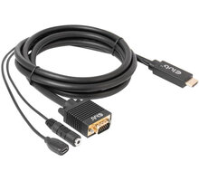 Club3D kabel HDMI na VGA, M/M, 28AWG, 2m_1352930346