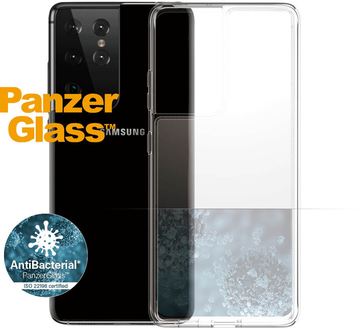 PanzerGlass ochranný kryt ClearCase pro Samsung Galaxy S21 Ultra, antibakteriální, transparentní_1725700381