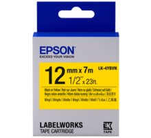 Epson LabelWorks LK-4WBVN, páska pro tiskárny etiket, 12mm, 7m, žluto-černá_505906261