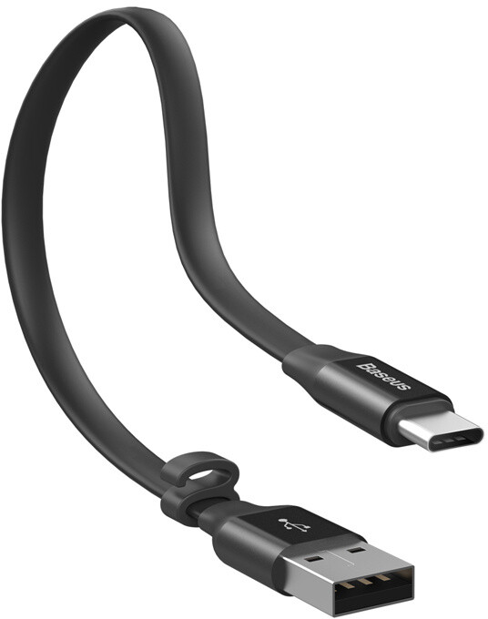 Baseus nabíjecí / datový kabel Nimble Series USB-A - USB-C, plochý, 23cm, černá_164556270