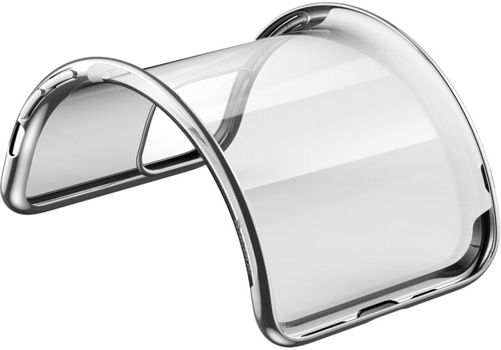 BASEUS Shining Series gelový ochranný kryt pro Apple iPhone 11 Pro Max, stříbrná_52488308