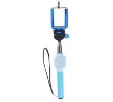 Polaroid teleskopická selfie tyč s bluetooth tlačítkem, modrá_1146340775
