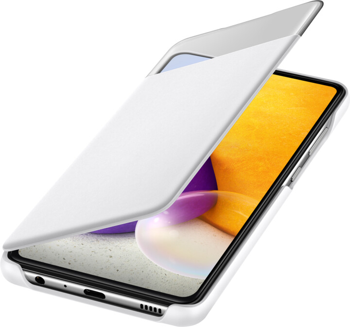 Samsung flipové pouzdro S View pro Samsung Galaxy A72, bílá