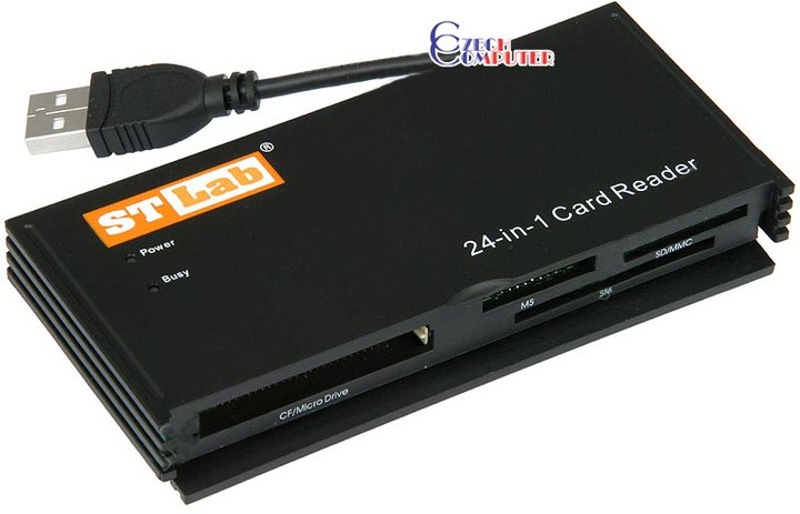 ST-Lab U-233 čtečka externí 24-in-1 black USB 2.0_1883785997