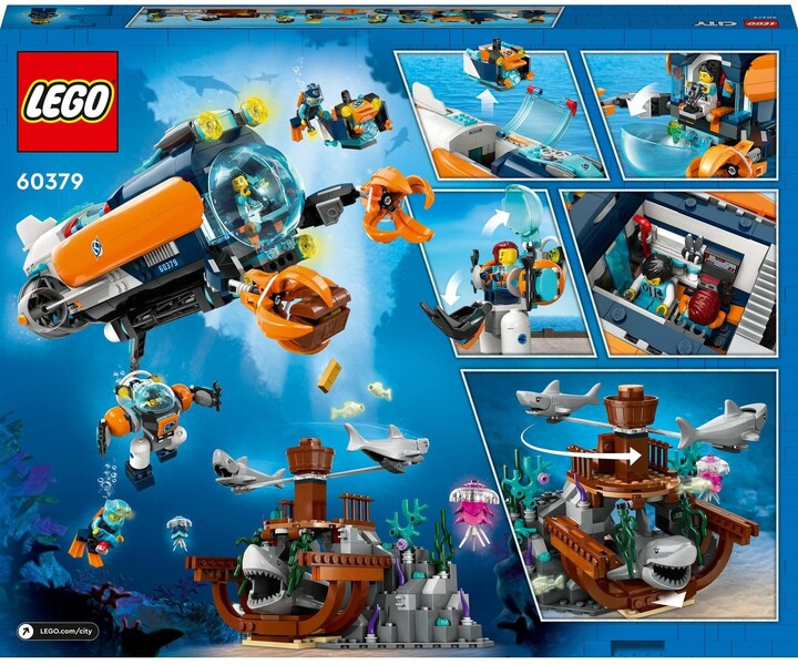 LEGO® City 60379 Hlubinná průzkumná ponorka_172049260