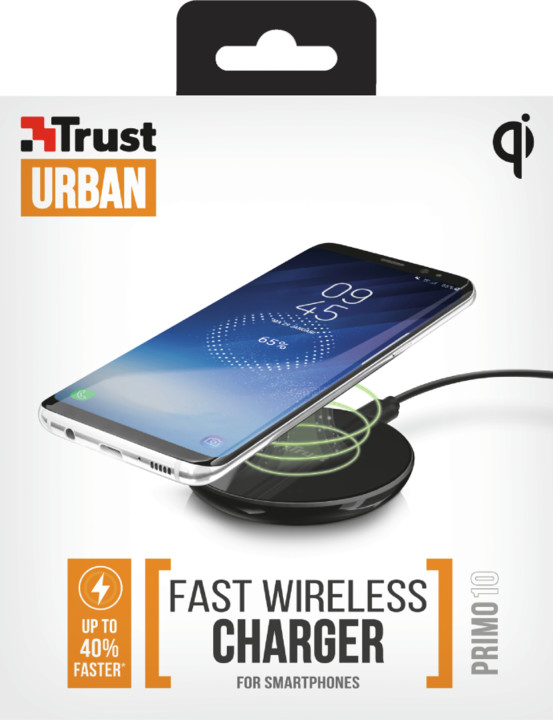 Trust Primo 10 Fast Wireless Charger for smartphones, černá_1578784820